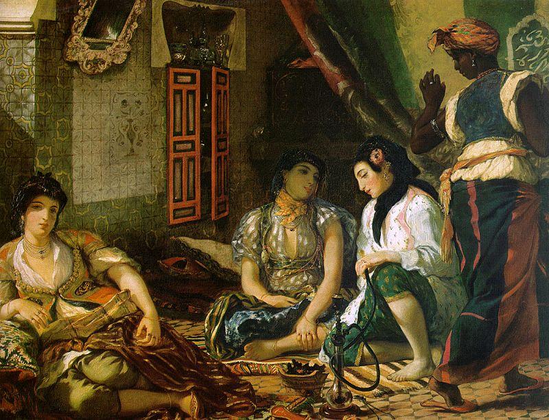 Eugene Delacroix Woman of Algiers in their Apartment